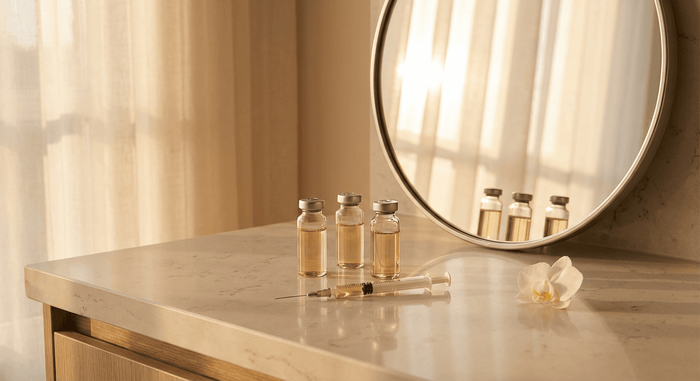 Anti-aging peptide therapy guide covering GH secretagogues, GHK-Cu, and longevity peptides