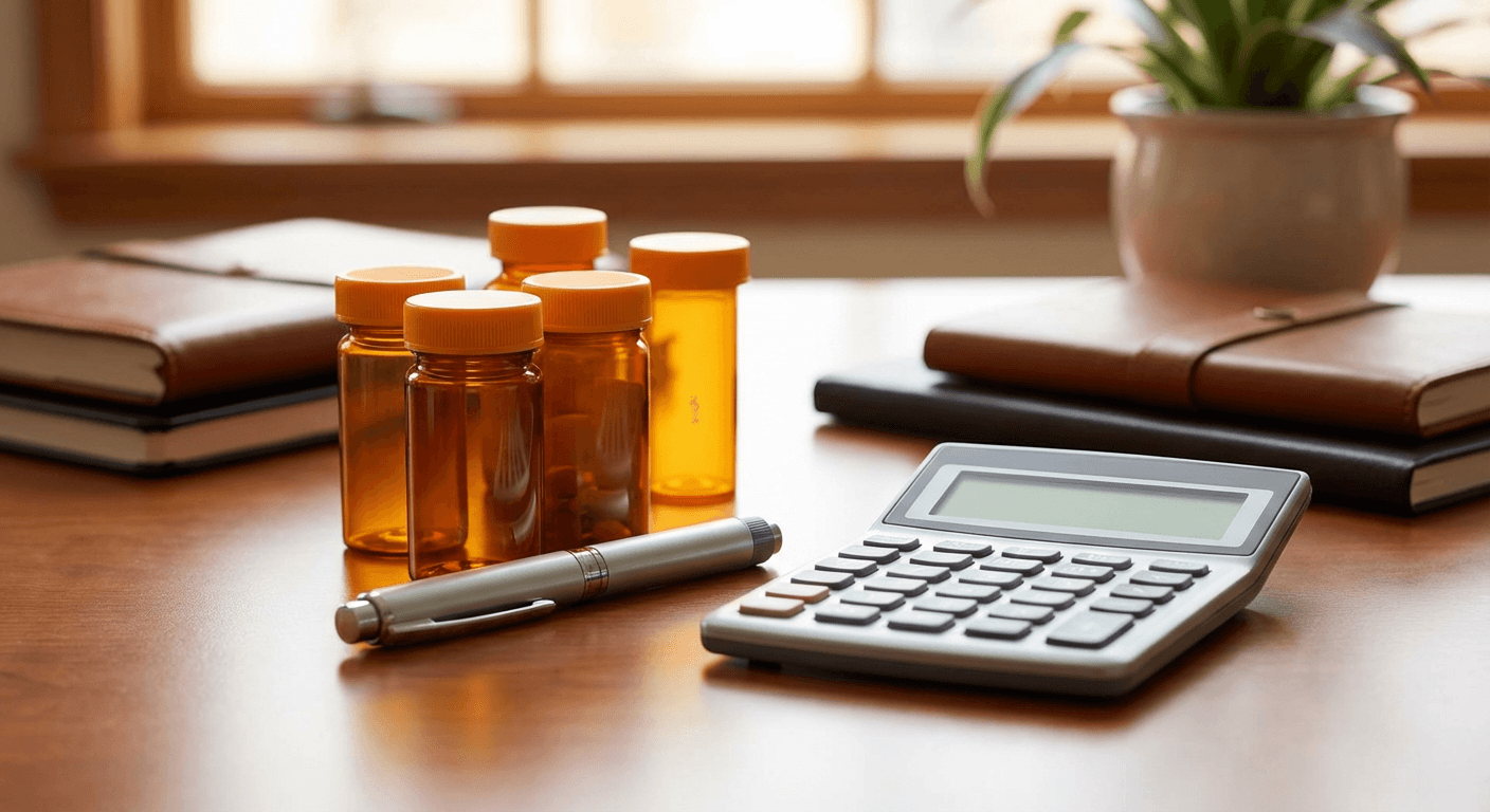 Breakdown of peptide therapy costs including consultations and medication