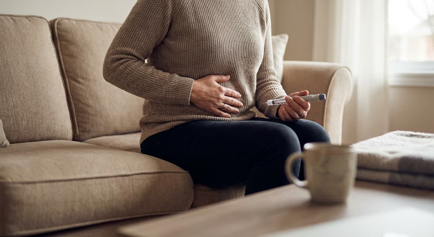 Person reviewing semaglutide side effect information with their healthcare provider