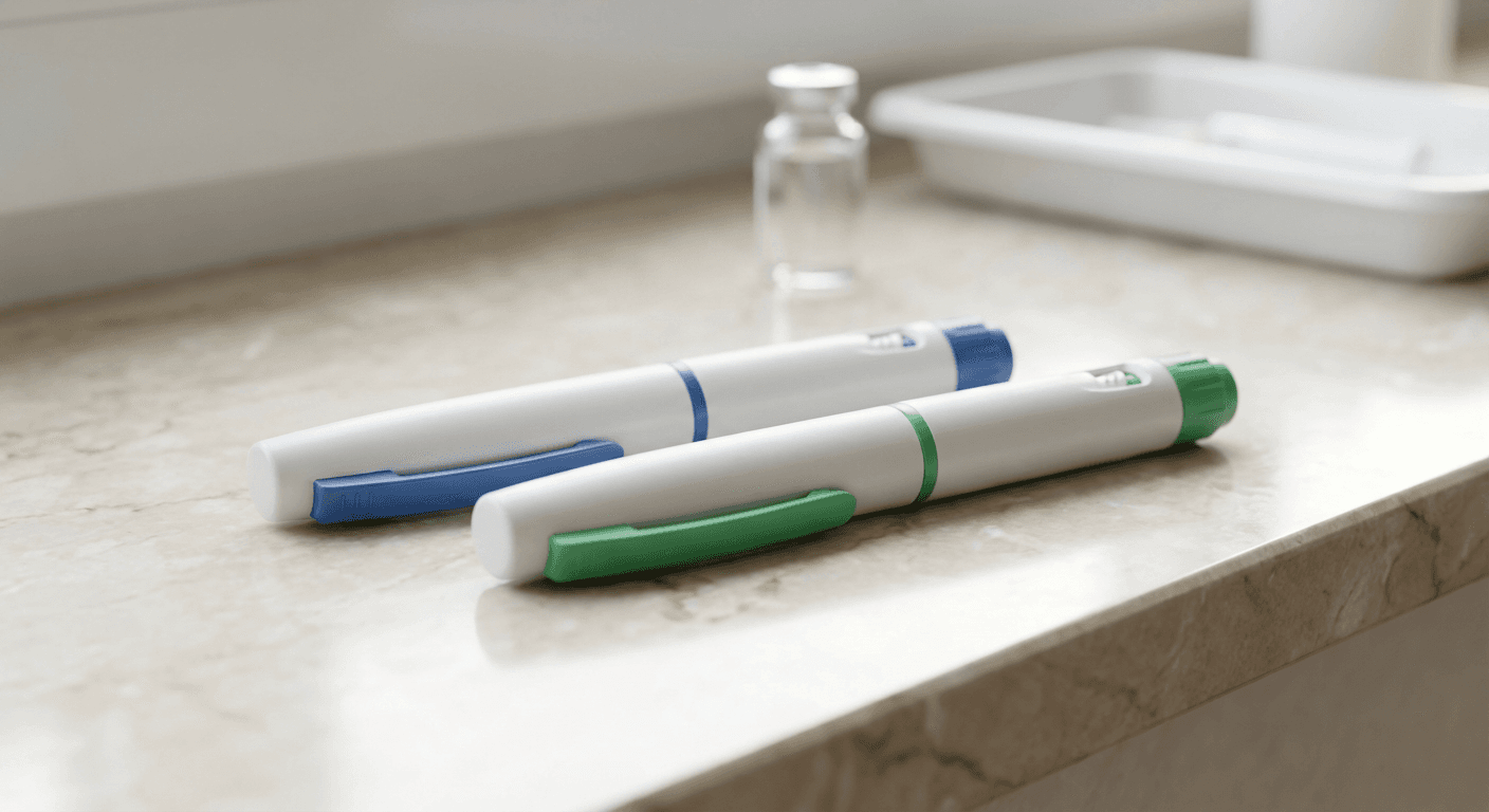 Side by side comparison of semaglutide and tirzepatide for weight loss