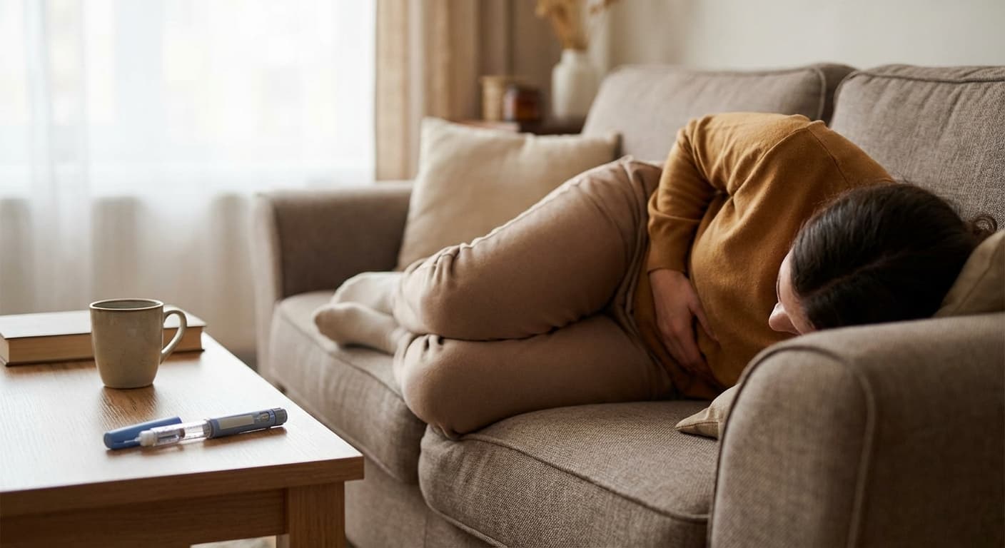 Person reviewing tirzepatide side effect information with a healthcare provider